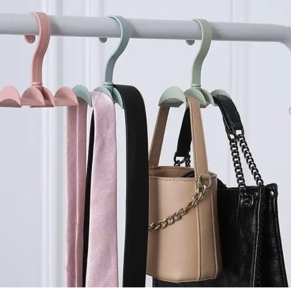 MK 8pk Handbag closet storage hooks protect and organize your purses ties belts - Picture 5 of 5